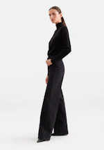 Lightweight wool and silk turtleneck sweater in Schwarz |  Seidensticker Onlineshop
