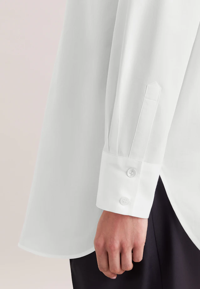 Chemise blouse oversize avec empiècement bas in Blanc |  Seidensticker Onlineshop