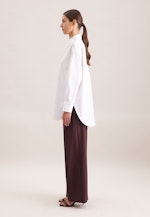 Oversized Hemdbluse mit tiefer Passe in Weiß |  Seidensticker Onlineshop