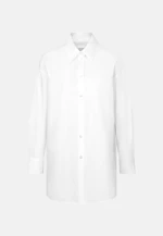 Oversized Hemdbluse mit tiefer Passe in White |  Seidensticker Onlineshop