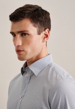 Slim Business Hemd Druck in Braun |  Seidensticker Onlineshop