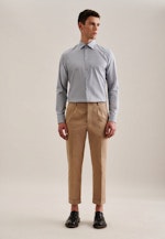 Slim Business Hemd Druck in Braun |  Seidensticker Onlineshop