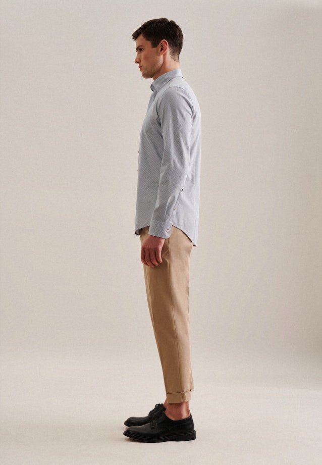 Slim Business Hemd Druck in Braun |  Seidensticker Onlineshop