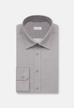 Slim Business Hemd Druck in Braun |  Seidensticker Onlineshop