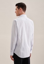 Slim Performance shirt Print in Light Blue |  Seidensticker Onlineshop
