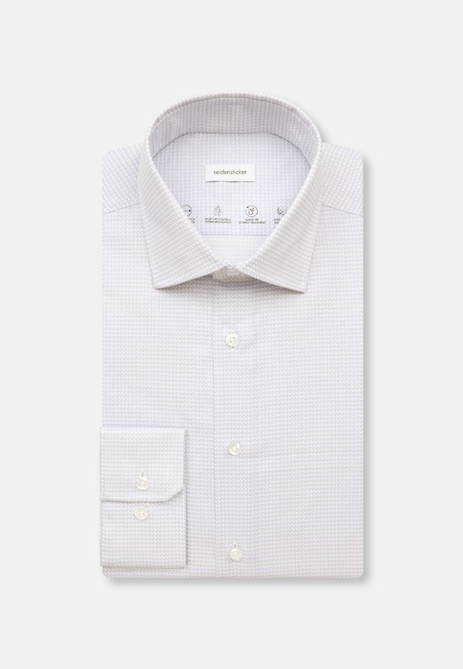 Slim Performance shirt Print in Light Blue | Seidensticker online shop