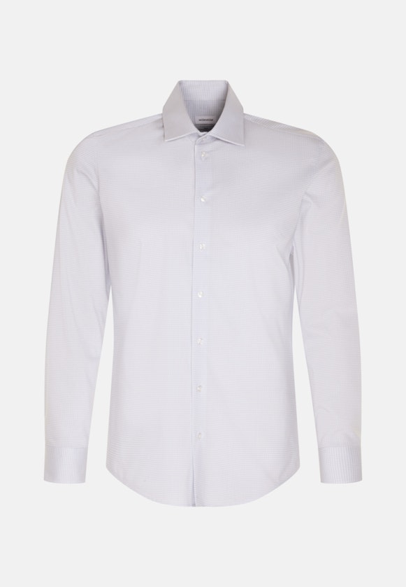 Slim Performance shirt Print in Light Blue |  Seidensticker Onlineshop