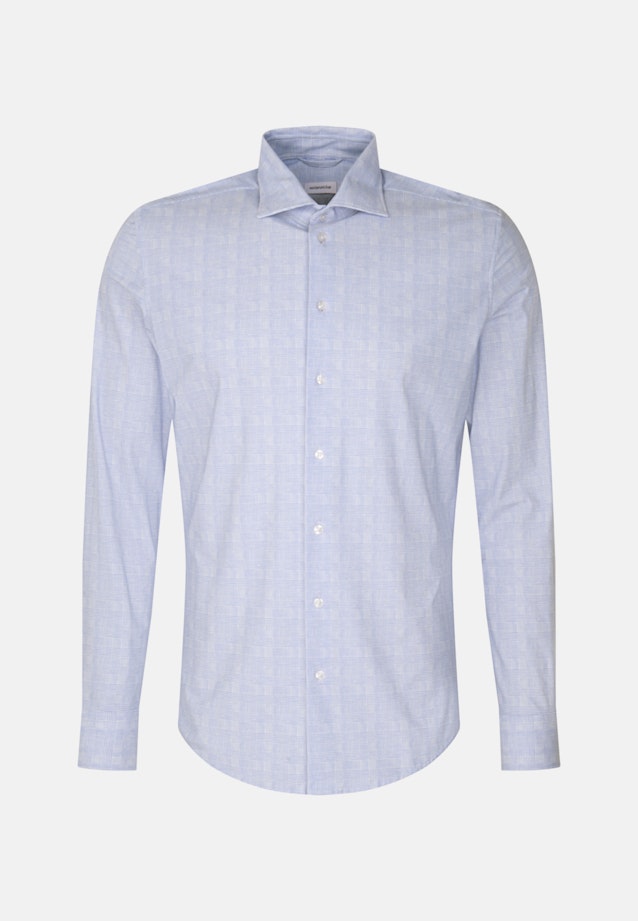 Slim Performance-Hemd Druck in Hellblau |  Seidensticker Onlineshop