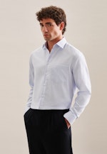 Regular Business Hemd Kleinmuster in Hellblau |  Seidensticker Onlineshop