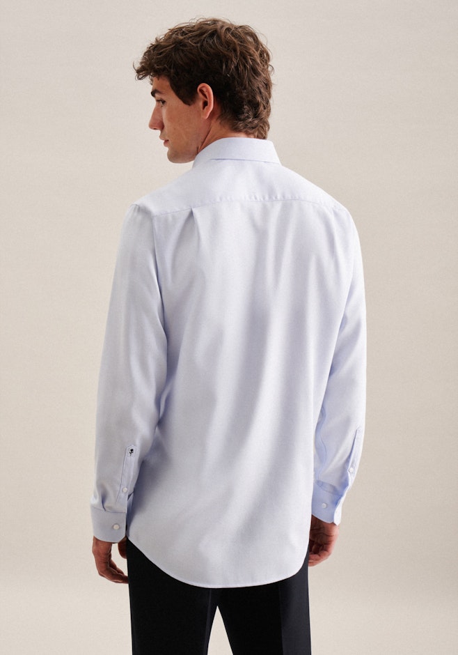 Regular Business Hemd Kleinmuster in Hellblau | Seidensticker Onlineshop