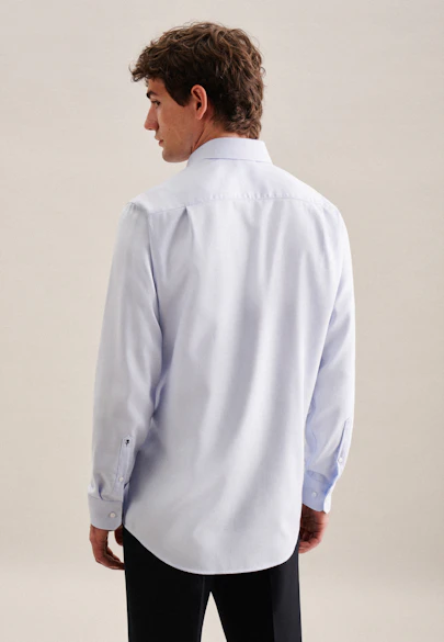 Regular Business Hemd Kleinmuster in Hellblau |  Seidensticker Onlineshop