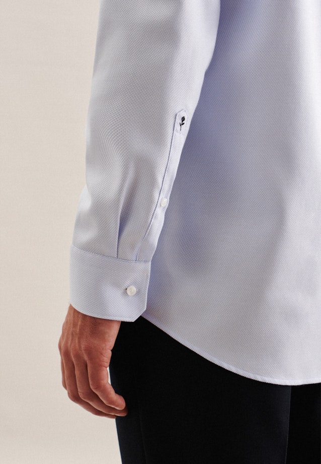 Regular Business Hemd Kleinmuster in Hellblau |  Seidensticker Onlineshop