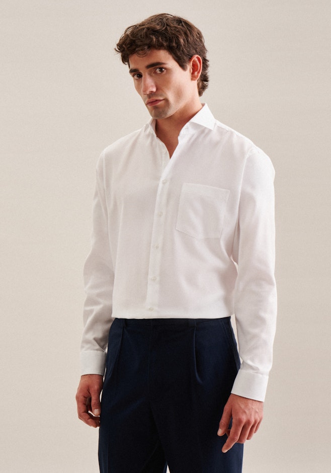 Regular Business Hemd Uni in Weiß | Seidensticker Onlineshop