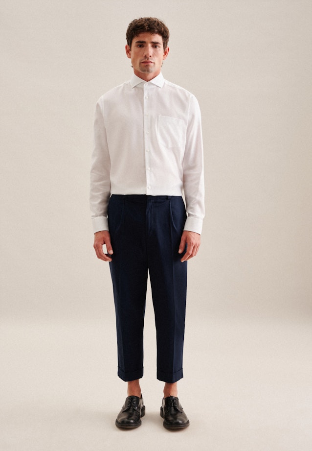 Regular Business Hemd Uni in Weiß |  Seidensticker Onlineshop