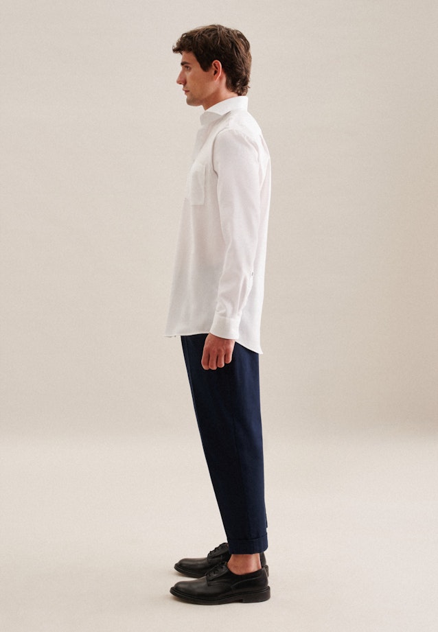 Regular Business Hemd Uni in Weiß |  Seidensticker Onlineshop