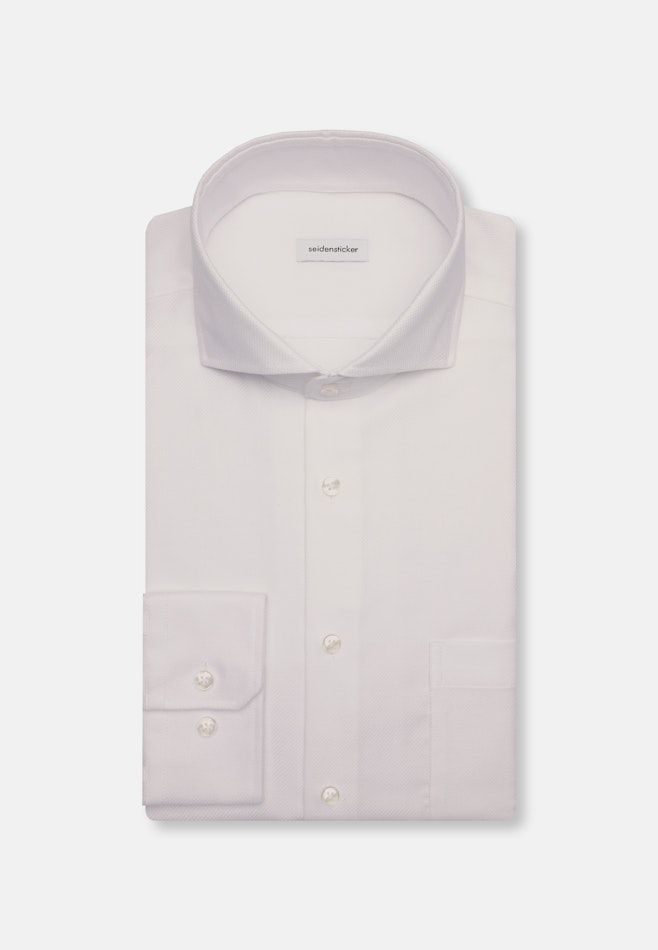 Regular Chemise d'affaires Uni dans Blanc | Boutique en ligne Seidensticker