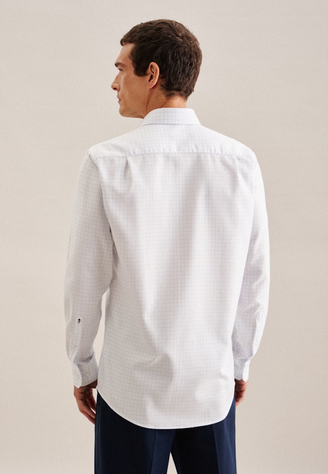 Regular Business Hemd Karo in Hellblau |  Seidensticker Onlineshop