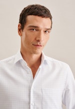 Regular Business Hemd Karo in Hellblau |  Seidensticker Onlineshop