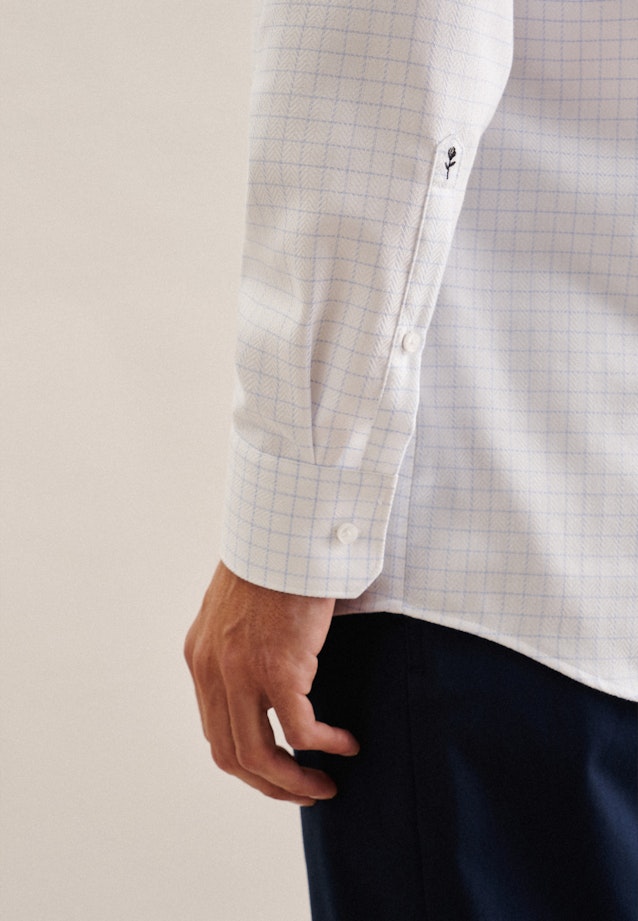 Regular Business Hemd Karo in Hellblau |  Seidensticker Onlineshop