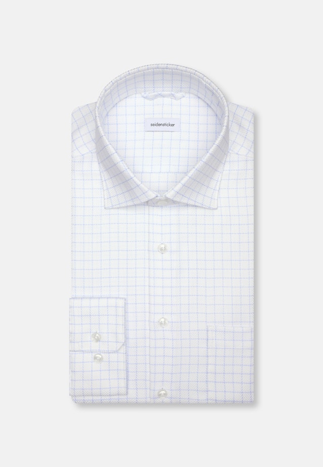 Regular Business Hemd Karo in Hellblau |  Seidensticker Onlineshop