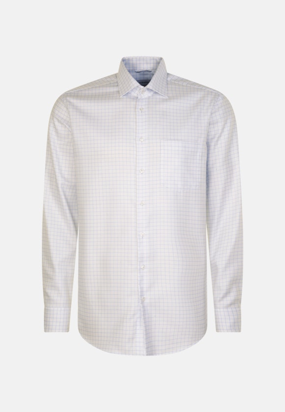 Regular Business Hemd Karo in Hellblau |  Seidensticker Onlineshop