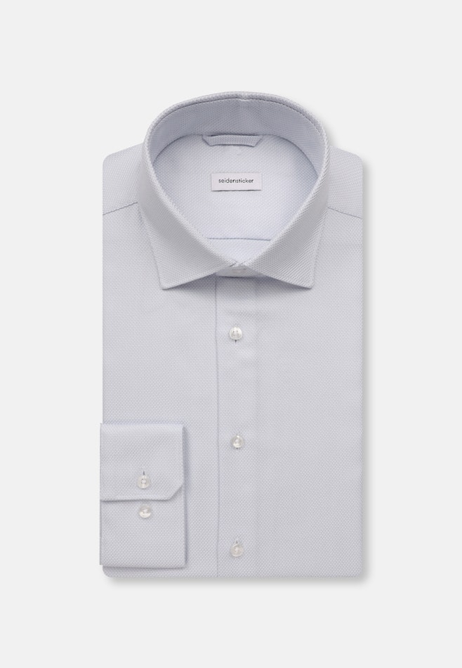 Shaped Chemise d'affaires Petit motif dans Bleu Clair | Boutique en ligne Seidensticker