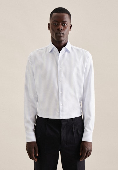 Shaped Business shirt Stripe in Light Blue |  Seidensticker Onlineshop