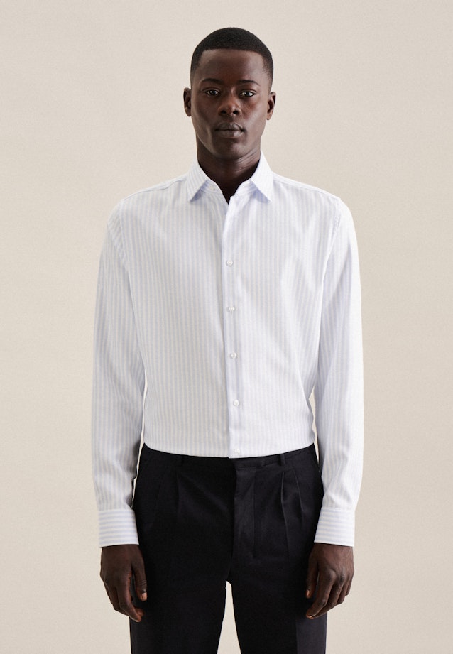 Shaped Business shirt Stripe in Light Blue |  Seidensticker Onlineshop
