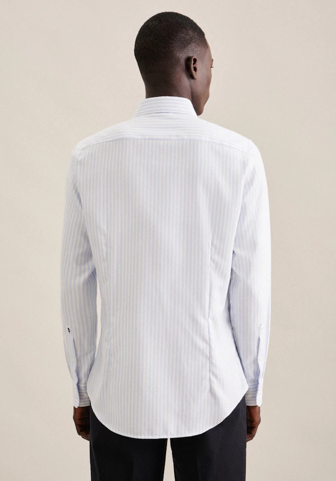 Shaped Business Hemd Streifen in Hellblau | Seidensticker Onlineshop