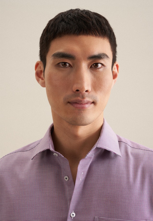 Regular Business Hemd Kleinmuster in Rosa/Pink |  Seidensticker Onlineshop