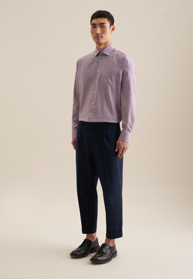 Regular Business Hemd Kleinmuster in Rosa/Pink |  Seidensticker Onlineshop