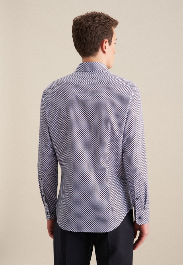 Slim Business Hemd Druck in Cappuccino |  Seidensticker Onlineshop