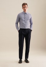 Slim Business Hemd Druck in Cappuccino |  Seidensticker Onlineshop