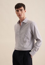 Regular Business Hemd Kleinmuster in Braun |  Seidensticker Onlineshop