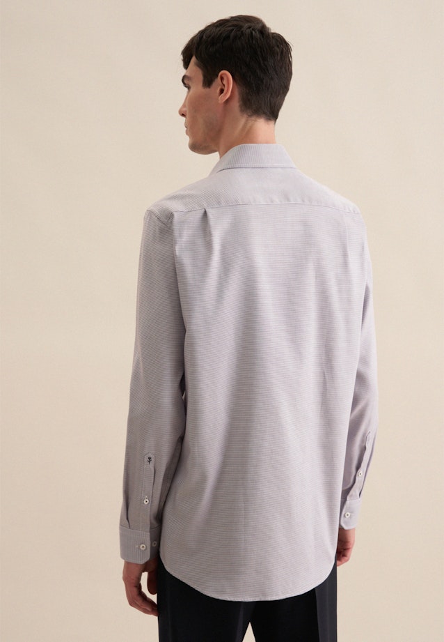 Regular Business Hemd Kleinmuster in Braun |  Seidensticker Onlineshop