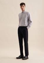 Regular Business Hemd Kleinmuster in Braun |  Seidensticker Onlineshop