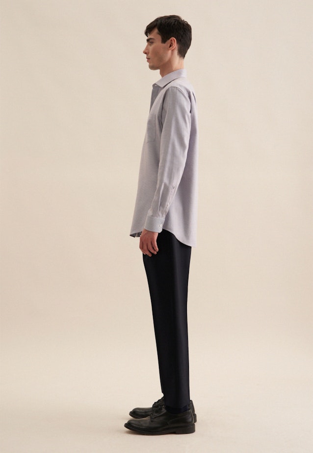 Regular Business Hemd Kleinmuster in Braun |  Seidensticker Onlineshop