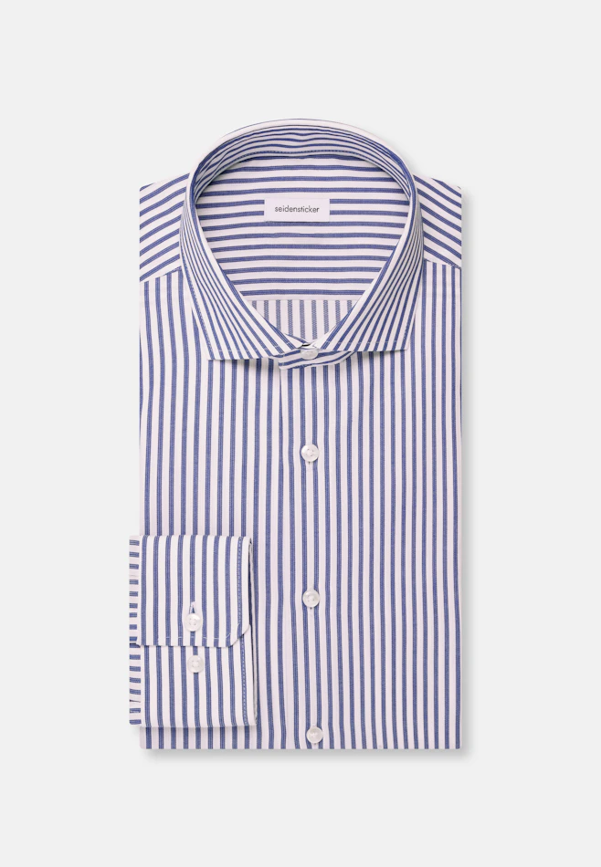 Regular Business shirt Stripe in Medium Blue | Seidensticker online shop