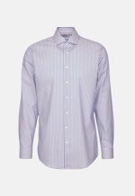 Regular Business Hemd Streifen in Mittelblau |  Seidensticker Onlineshop