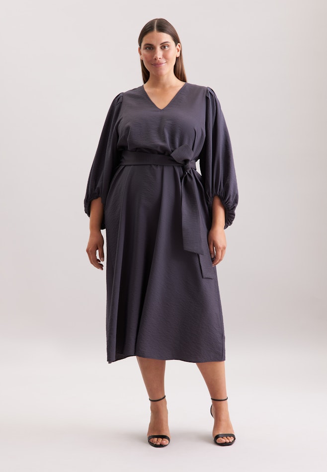 Blusenkleid mit V- Ausschnitt in Grey | Seidensticker online shop