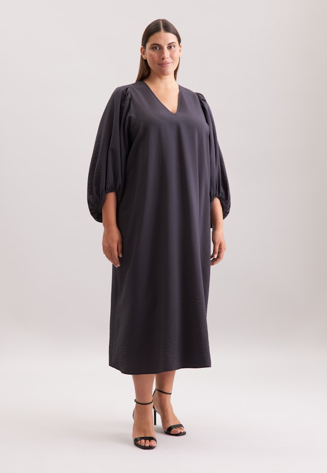 Blusenkleid mit V- Ausschnitt in Grau |  Seidensticker Onlineshop