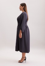 Blusenkleid mit V- Ausschnitt in Grau |  Seidensticker Onlineshop