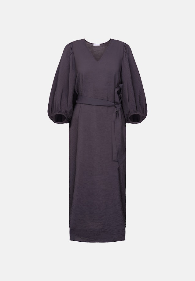 Blusenkleid mit V- Ausschnitt in Grau |  Seidensticker Onlineshop