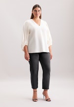 Blusenshirt mit V- Ausschnitt in Weiß |  Seidensticker Onlineshop