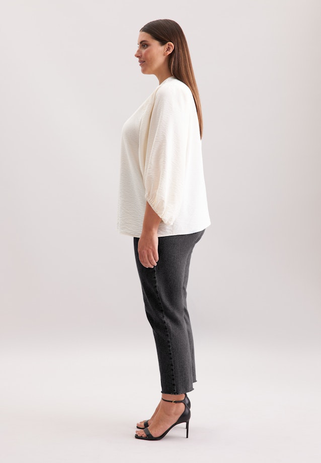 Blusenshirt mit V- Ausschnitt in Weiß |  Seidensticker Onlineshop