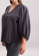 Blusenshirt mit V- Ausschnitt in Grau |  Seidensticker Onlineshop