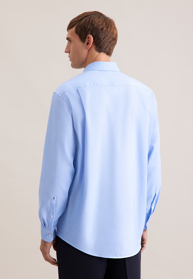Comfort Business Hemd Uni in Mittelblau | Seidensticker Onlineshop