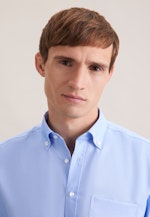 Comfort Business Hemd Uni in Mittelblau |  Seidensticker Onlineshop