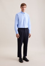 Comfort Chemise d'affaires Uni in Bleu Moyen |  Seidensticker Onlineshop