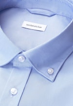 Comfort Business Hemd Uni in Mittelblau |  Seidensticker Onlineshop